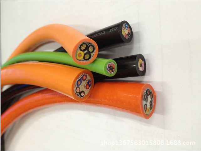 Special Cable for Drag Chains TRVVSP for machine or equipments bending frequently in grey/black/orange Color