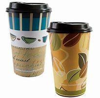 PE Coated Paper Takeaway Smoothie Cups 16 Ounce Double Wall With Accurate Printing