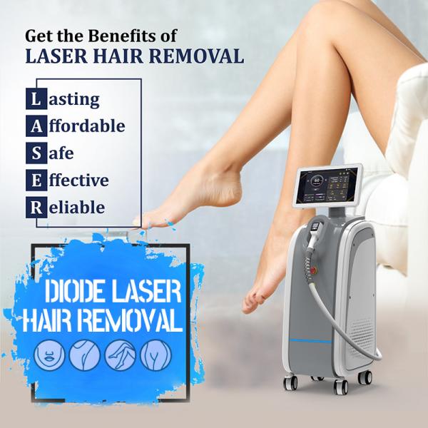 Permanent Pain Free Diode Laser Hair Removal Machine For Salon