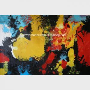 Quality Abstract Acrylic Painting The Fire / Contemporary Canvas Wall Art Framed On Canvas for sale