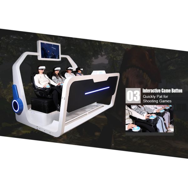 Theme Park VR Multiplayer Games 9D VR Shooting Games For 4 Players