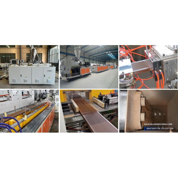 Plastic Profile Extrusion Line , PVC Window Ceiling Panel Decking Profile Production Line