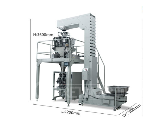 Multifunction VFFS Packaging Machine For Snack Food French Fries