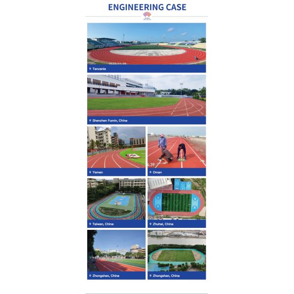 Elastic Sustainable Sandwich System Running Track Rubber anti UV Flooring Type