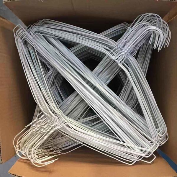 ProLaundry 40.5cm Plain Wire Hanger - Painted, Durable for Dry Cleaning Use