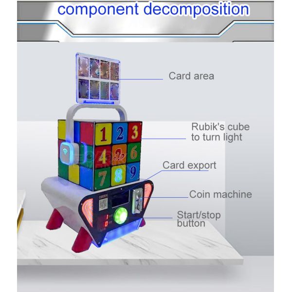 80w Rubik'S Cube Card Vending Machine For Children