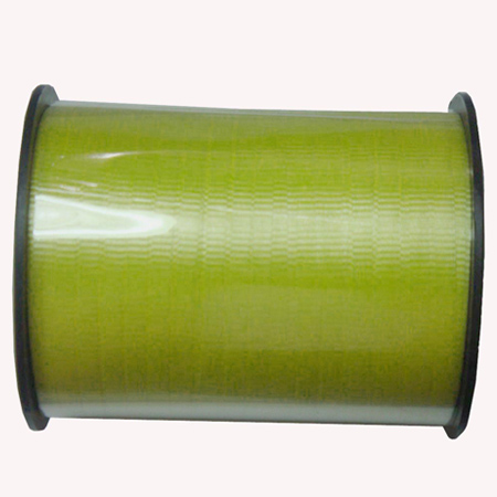 Yellow Color PP Solid Embossed Ribbon Gift Wrapping Ribbons And Bows