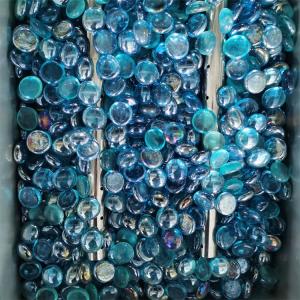 Quality Aquariums Reflective Fire Glass Beads Gas Fireplace Decor for sale