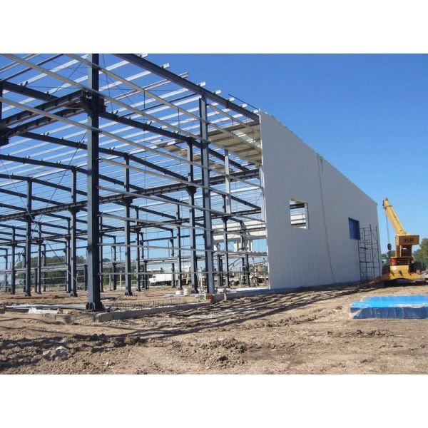 Steel Framelight Pre-Engineered Building Dimension Customized For Workshop