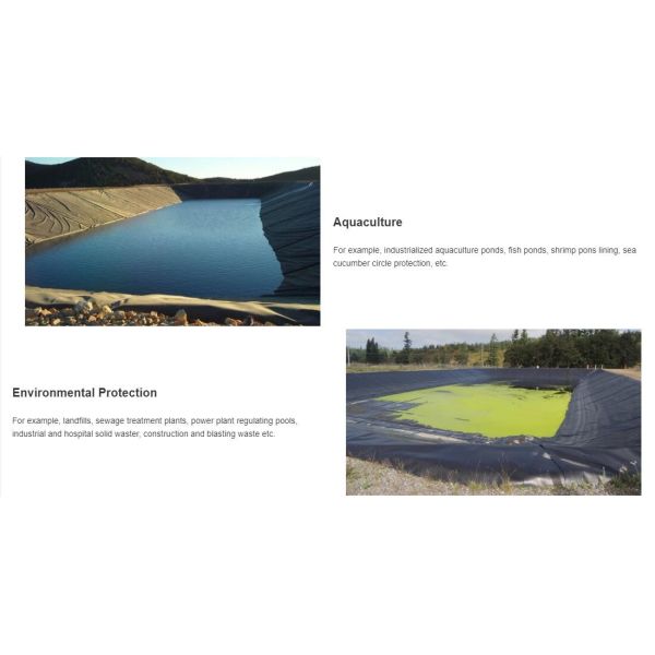 Antioxidant Geomembrana HDPE 40 Mils HDPE Dam Liners Sheet