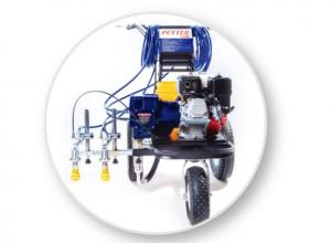 China Spray Line Marking Machine For 2-Guns Professional Stripers , Road Painting Equipment on sale
