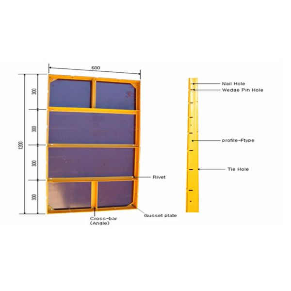 Heavy Duty Modular Steel Column Formwork Lightweight Formwork Systems